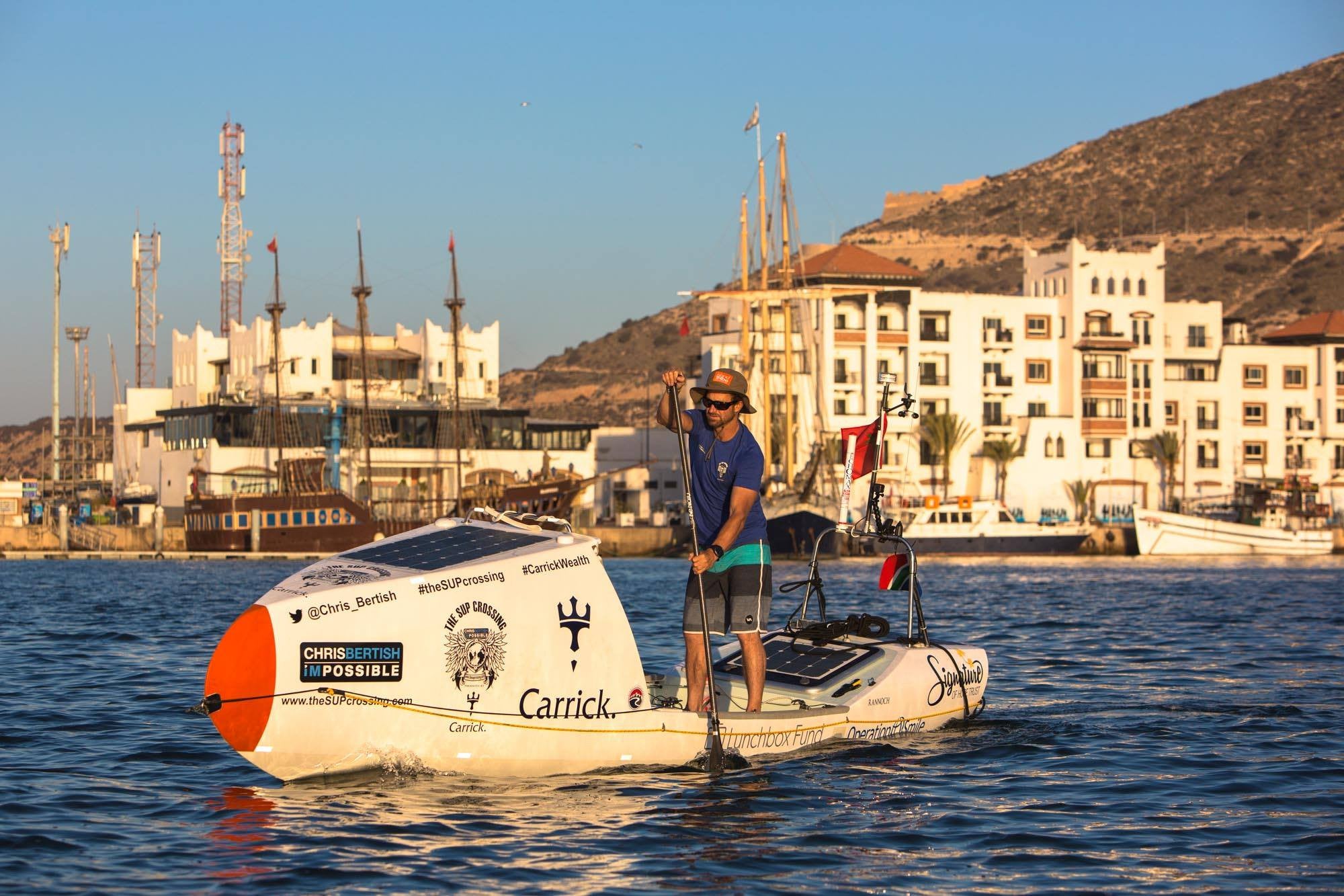 Chris Bertish attempts the first ever, solo, SUP Trans-Atlantic Crossing