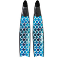 Carbon Art Mermaid Blue Fin Blades  - Apnea Range (Set/Pair)