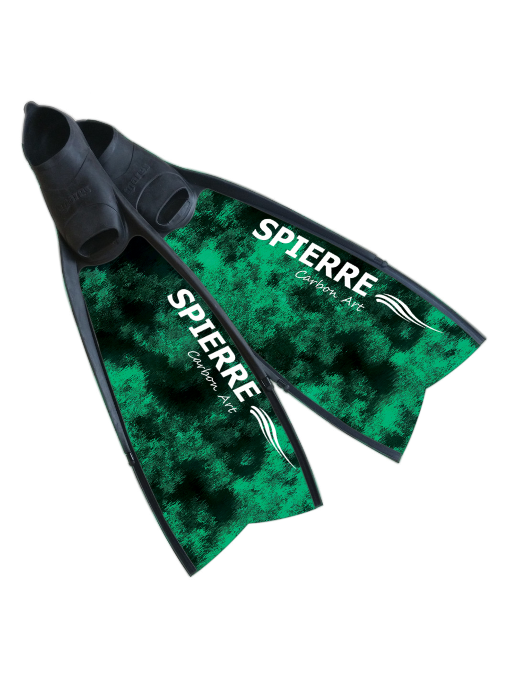 Carbon Art Green Reef Camo Fin Blades - Photography Range (Set/Pair)