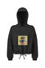 Ladies' Cropped Oversize Hooded Sweatshirt