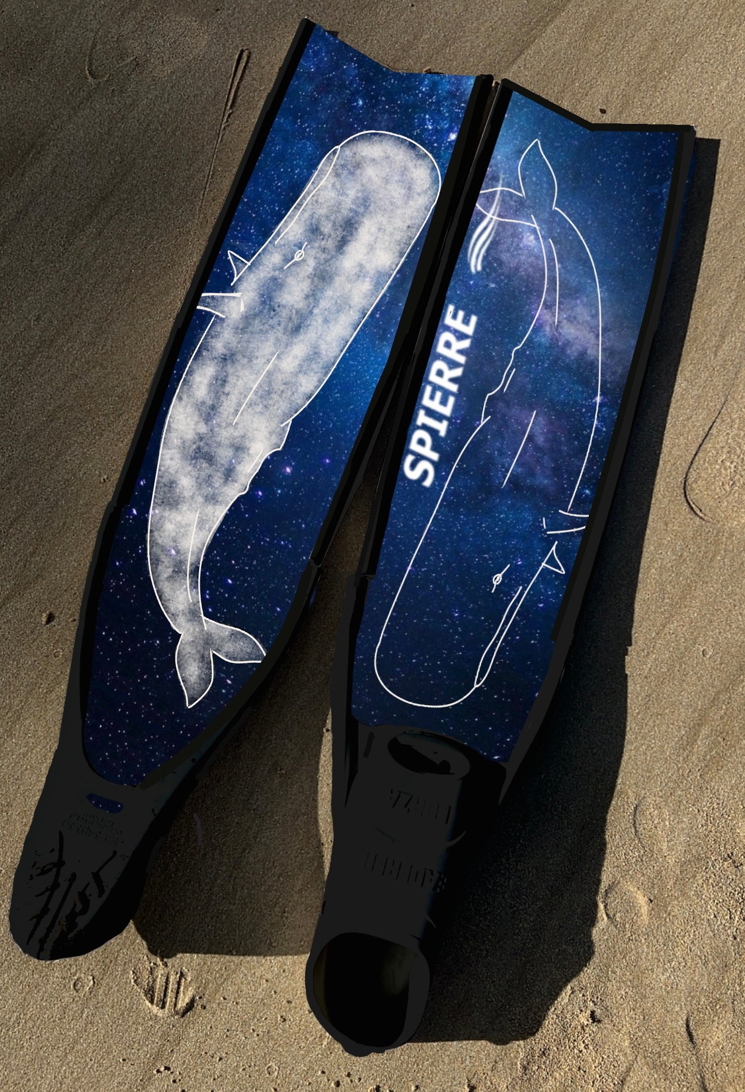 Carbon Art Midnight Voyager Fin Blades - Apnea Range (Set/Pair)
