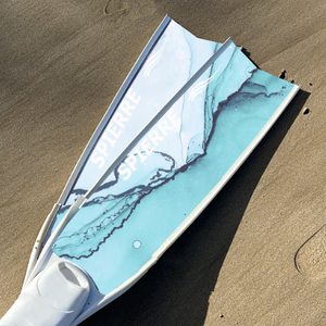 Carbon Art Blue Ocean Tides Fin Blades  - Apnea Range (Set/Pair)