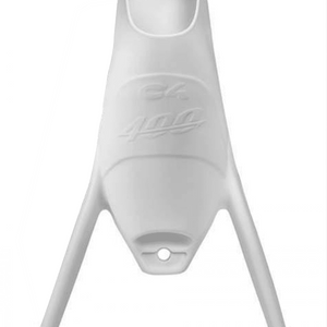 C4 400 White Foot Pockets fitted to Spierre Carbon Art Fin Blades