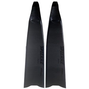 Spierre Classic Black Carbon Power Range Black Logo Complete Fins with Foot Pockets