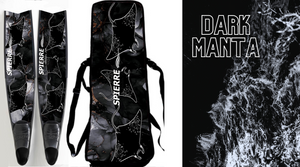 Carbon Art Dark Manta Fin Blades  - Apnea Range (Set/Pair)