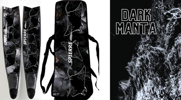 Carbon Art Dark Manta Fin Blades - Apnea Range (Set/Pair)