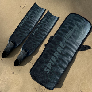 Carbon Art Tiger Shark Design Fin Blades - Apnea Range (Set/Pair)