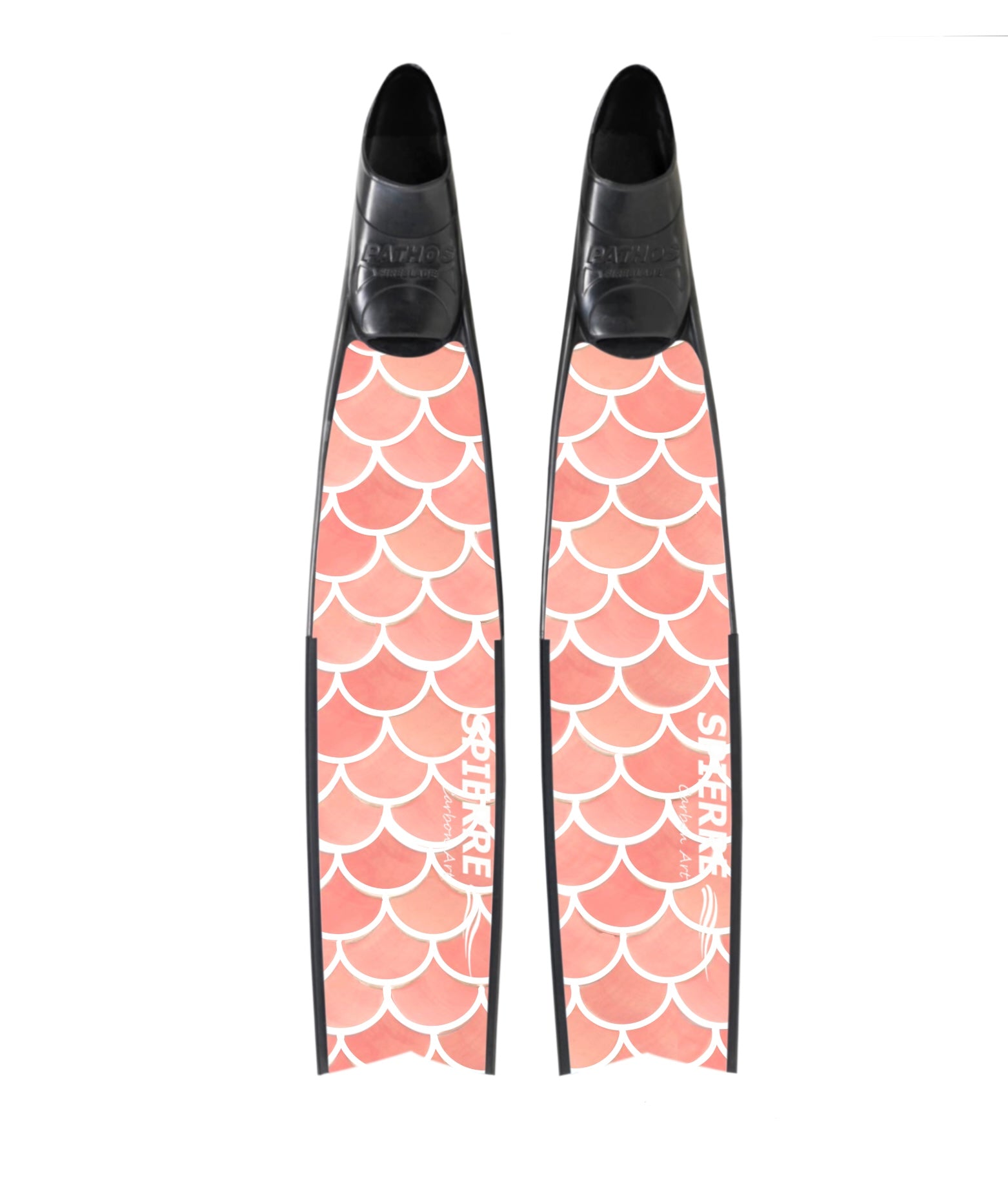 Carbon Art Salmon Scales Fin Blades  - Apnea Range (Set/Pair)