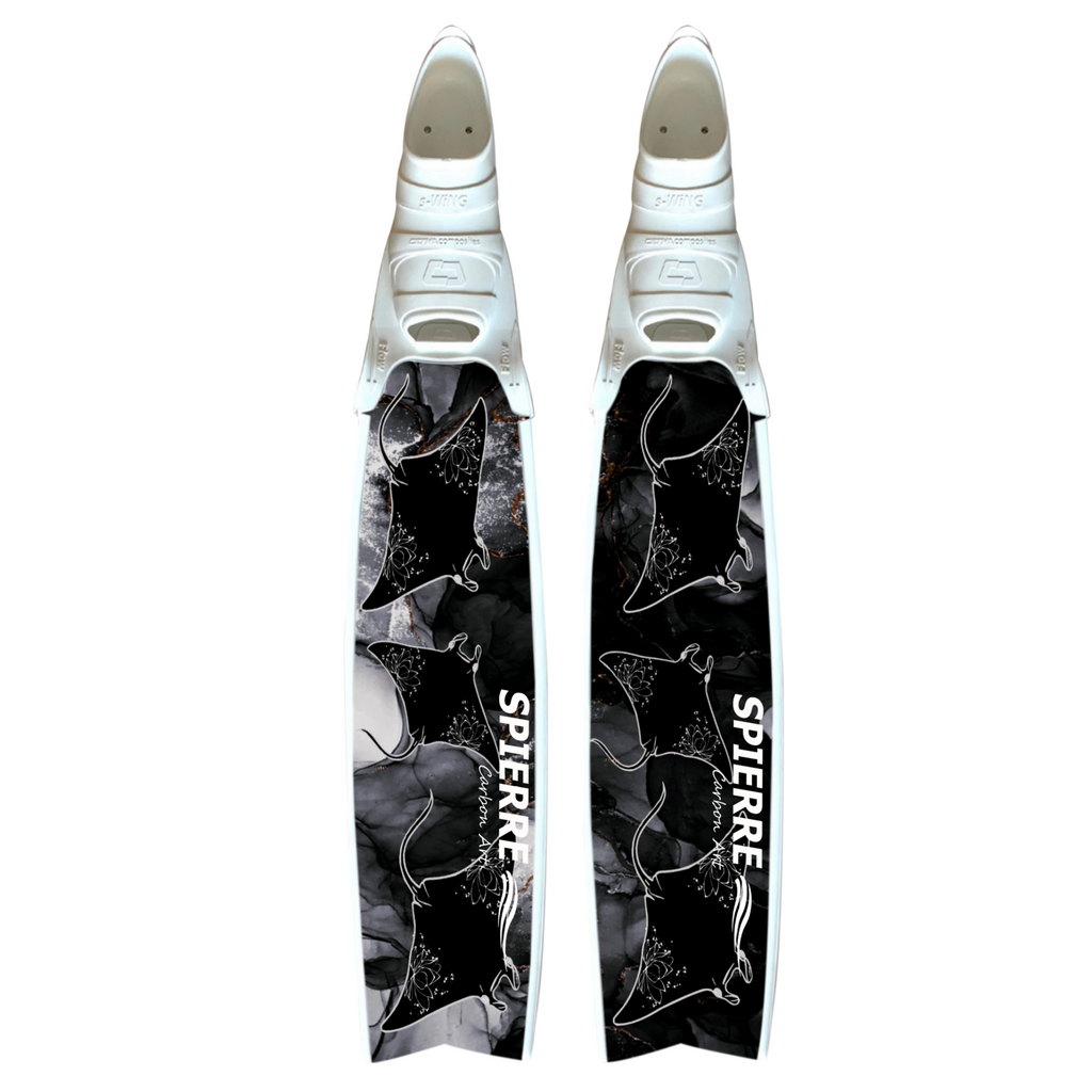 Carbon Art Dark Manta Fin Blades  - Apnea Range (Set/Pair)