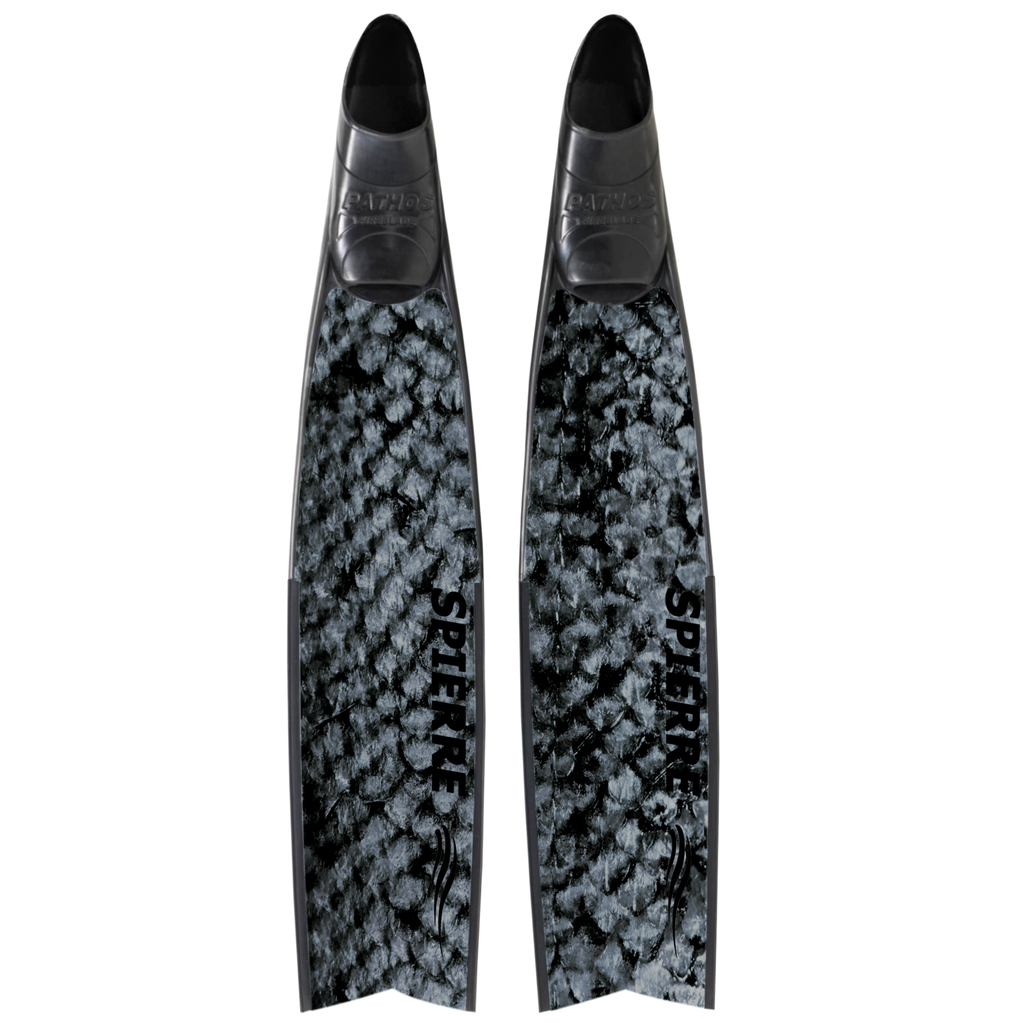 Carbon Art Dark Fish Scale Fin Blades  - Apnea Range (Set/Pair)