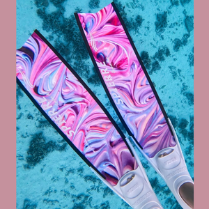 Spierre Fins Carbon Art Ice Cream Design fin blades for Freediving