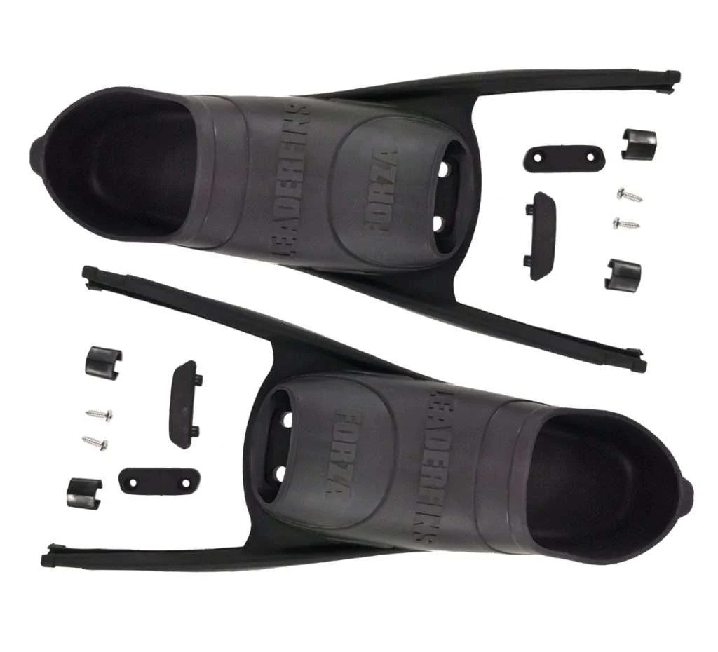 Leaderfin Forza Black Foot Pockets for Spierre Fin Blades