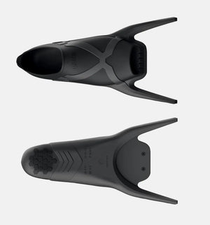 Mares Black XWing Foot Pockets fitted to Spierre Fin Blades