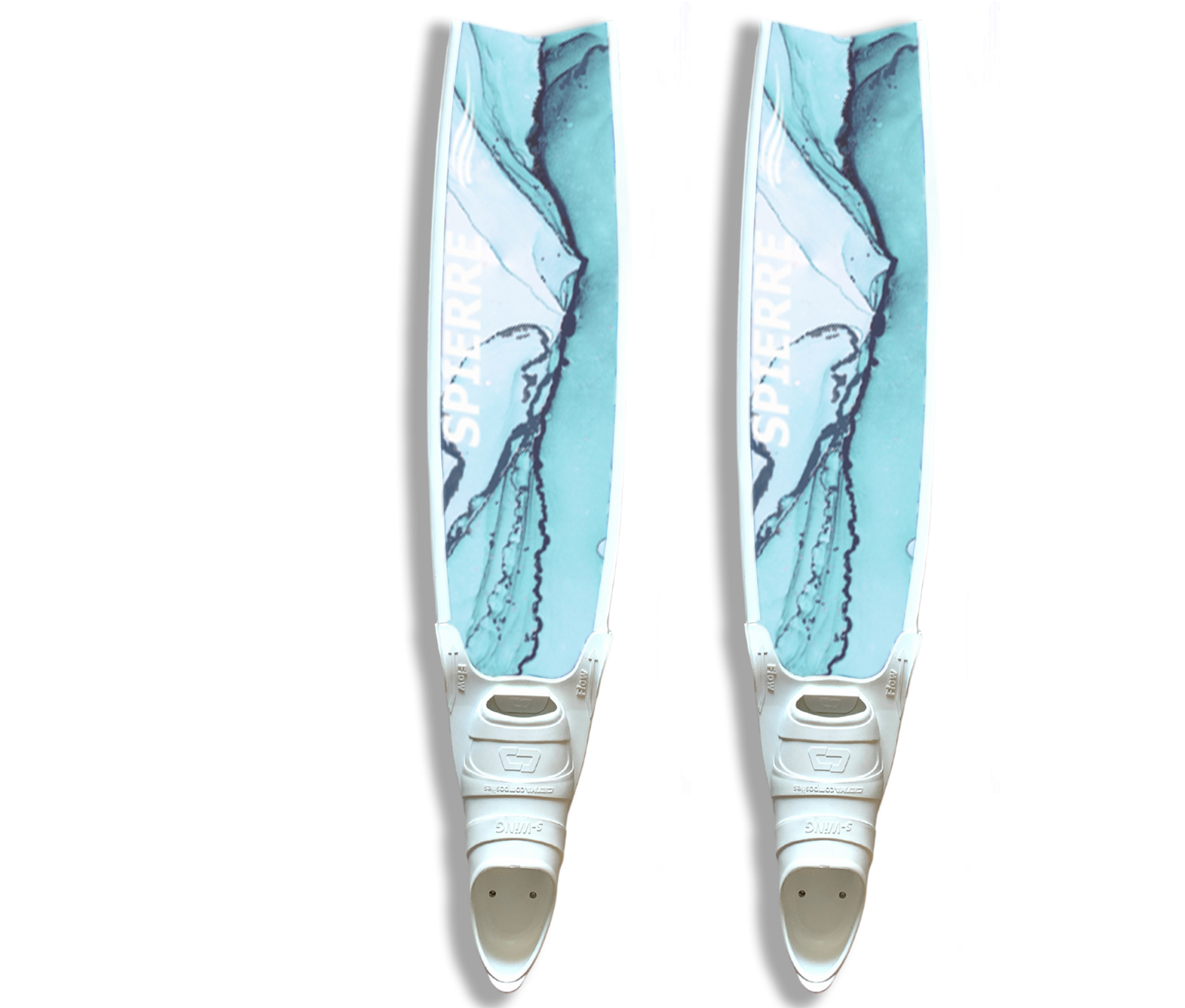 Spierre Fins Carbon Art Ocean Tide Design Freedive Fin Blades