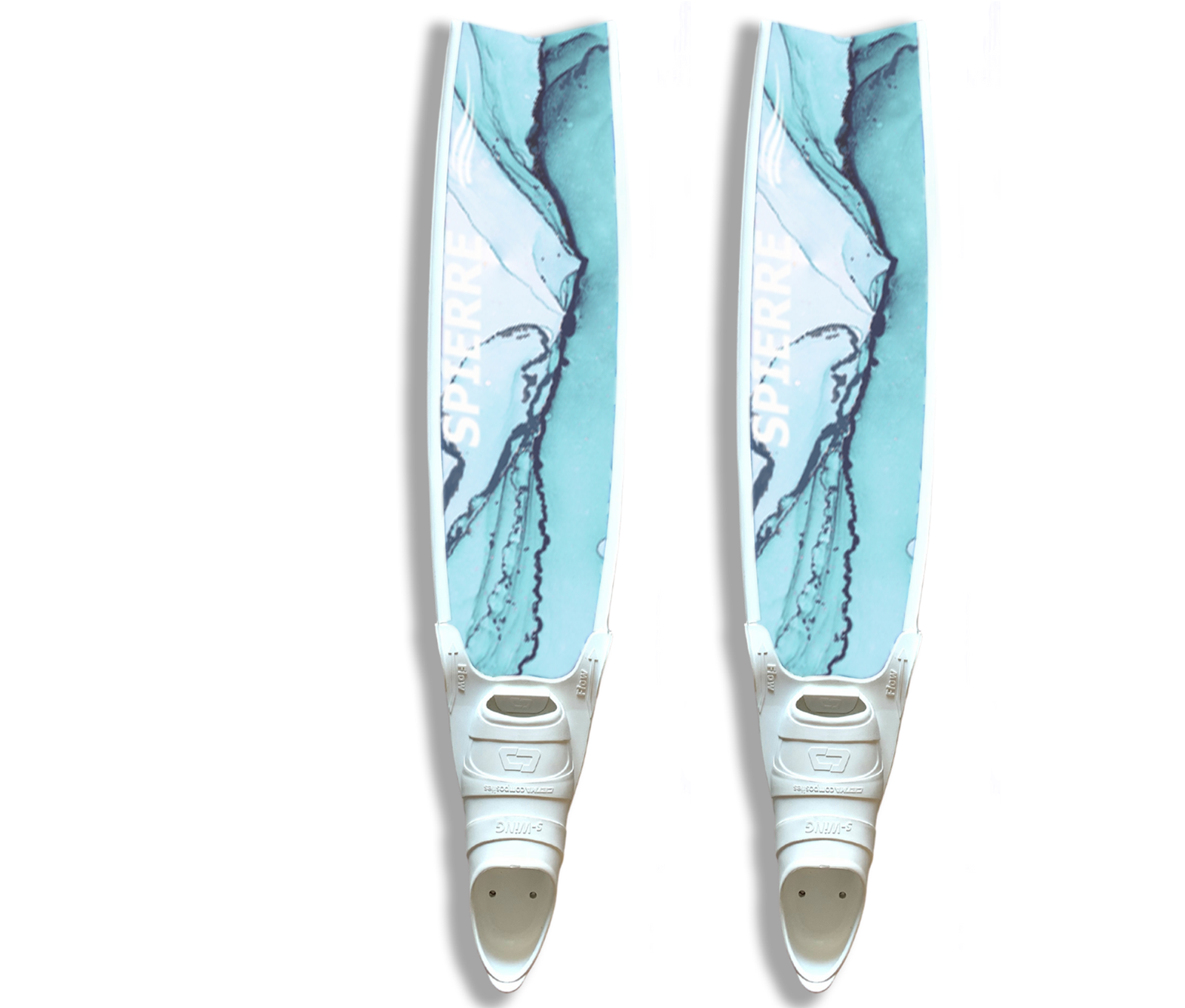 Spierre Fins Carbon Art Ocean Tide Design Freedive Fin Blades