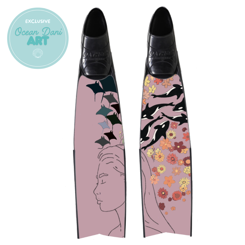 Carbon Art Ocean Dreaming Fin Blades  - Apnea Range (Set/Pair)