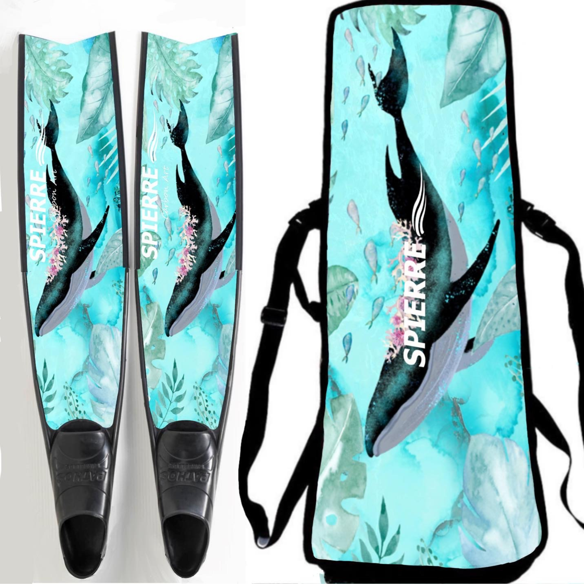 Carbon Art Whale Song Fin Blades - Apnea Range (Set/Pair)
