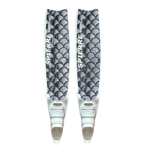 Carbon Art Silver Scale Fin Blades  - Apnea Range (Set/Pair)