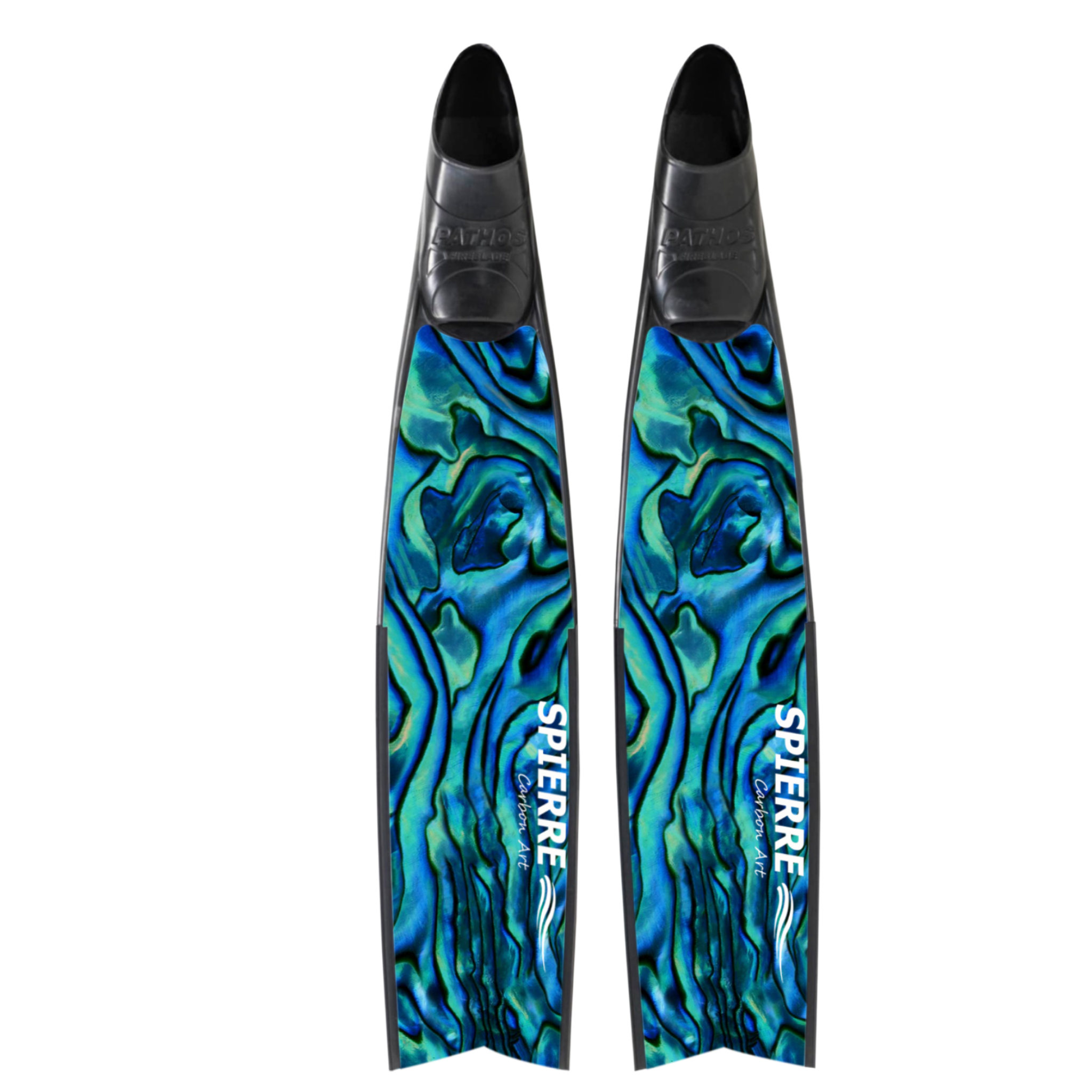 Spierre Fins Of the Sea Design Carbon Freediving Fin Blades compatible with Pathos Leaderfins Mares X Wing C4 400 foot pockets