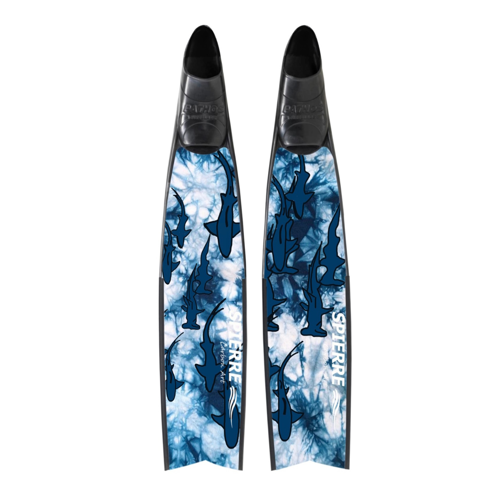 Spierre Shark City Design Carbon Art Freediving Best Carbon Fiber Fin Blades