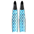 Spierre Blue Scale Design Carbon Art Freediving Best Carbon Fiber Fin Blades