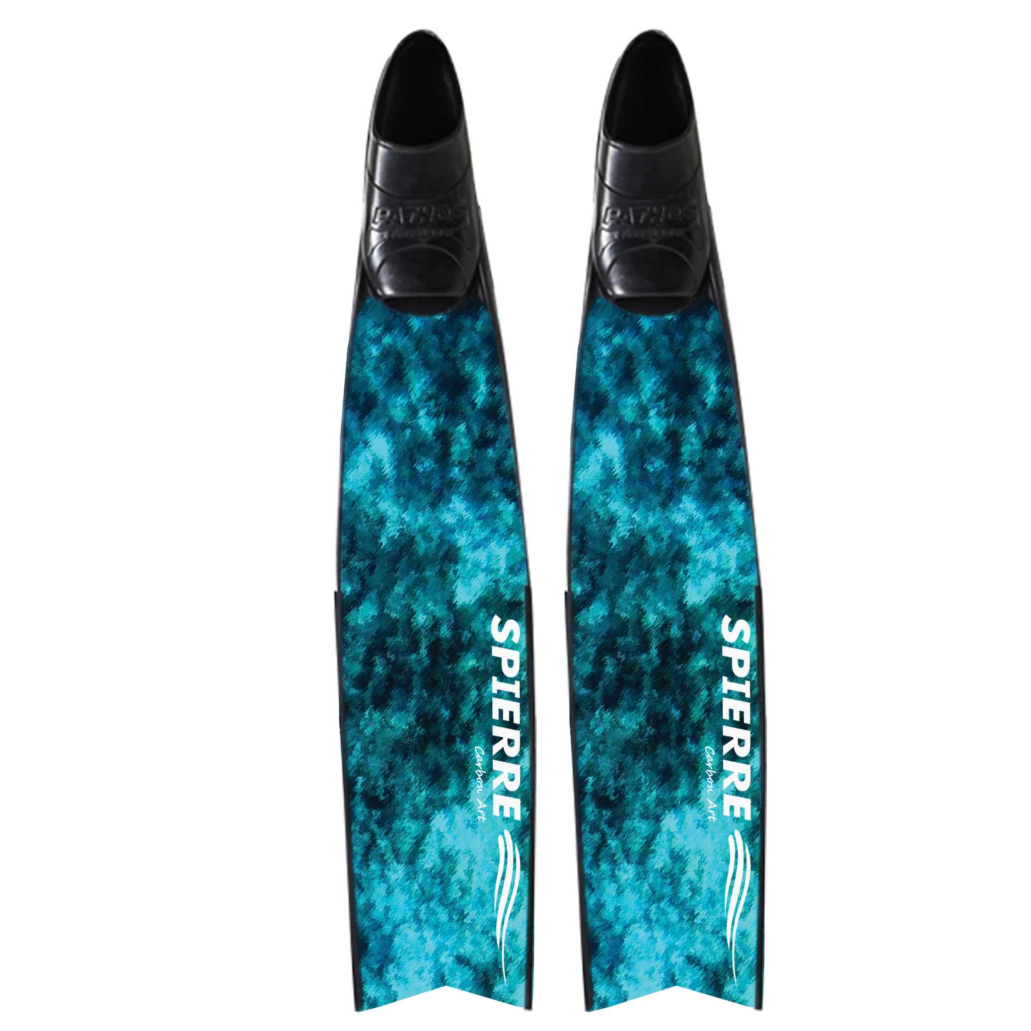Spierre Blue Ocean Reef Design Carbon Art Freediving Best Carbon Fiber Fin Blades