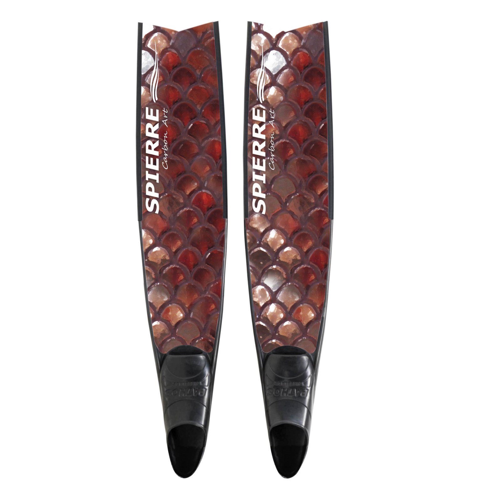 Spierre Rose Bronze Scale Design Carbon Art Freediving Best Carbon Fiber Fin Blades