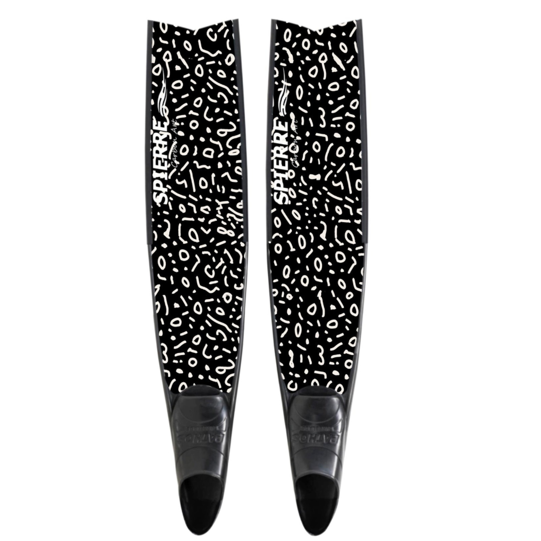Spierre Fins Eagle Ray Design Carbon Freediving Fin Blades compatible with Pathos Leaderfins Mares X Wing C4 400 foot pockets