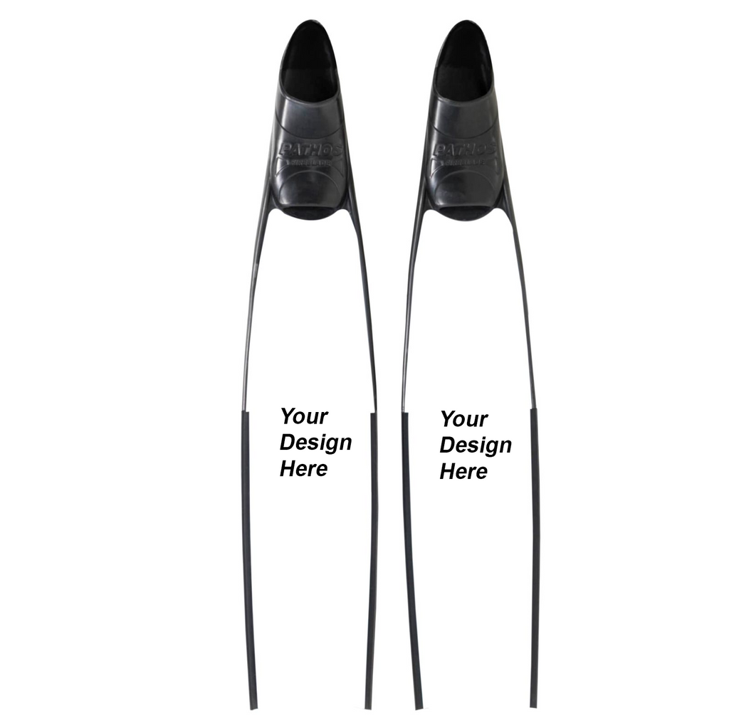 Spierre Fins (Your) Own Design Carbon Freediving Fin Blades that are compatible with Pathos; Leaderfins; Mares X Wing and C4 400 foot pockets