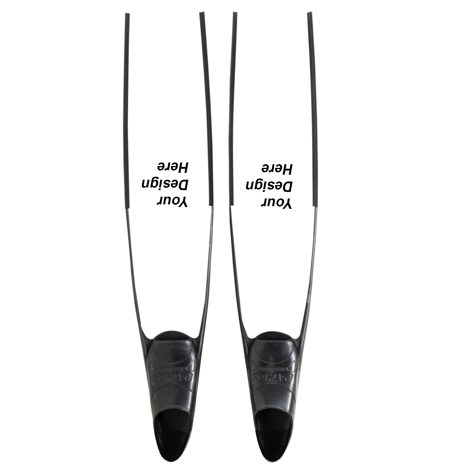 Spierre Fins Own Design Carbon Freediving Fin Blades compatible with Pathos Leaderfins Mares X Wing C4 400 foot pockets