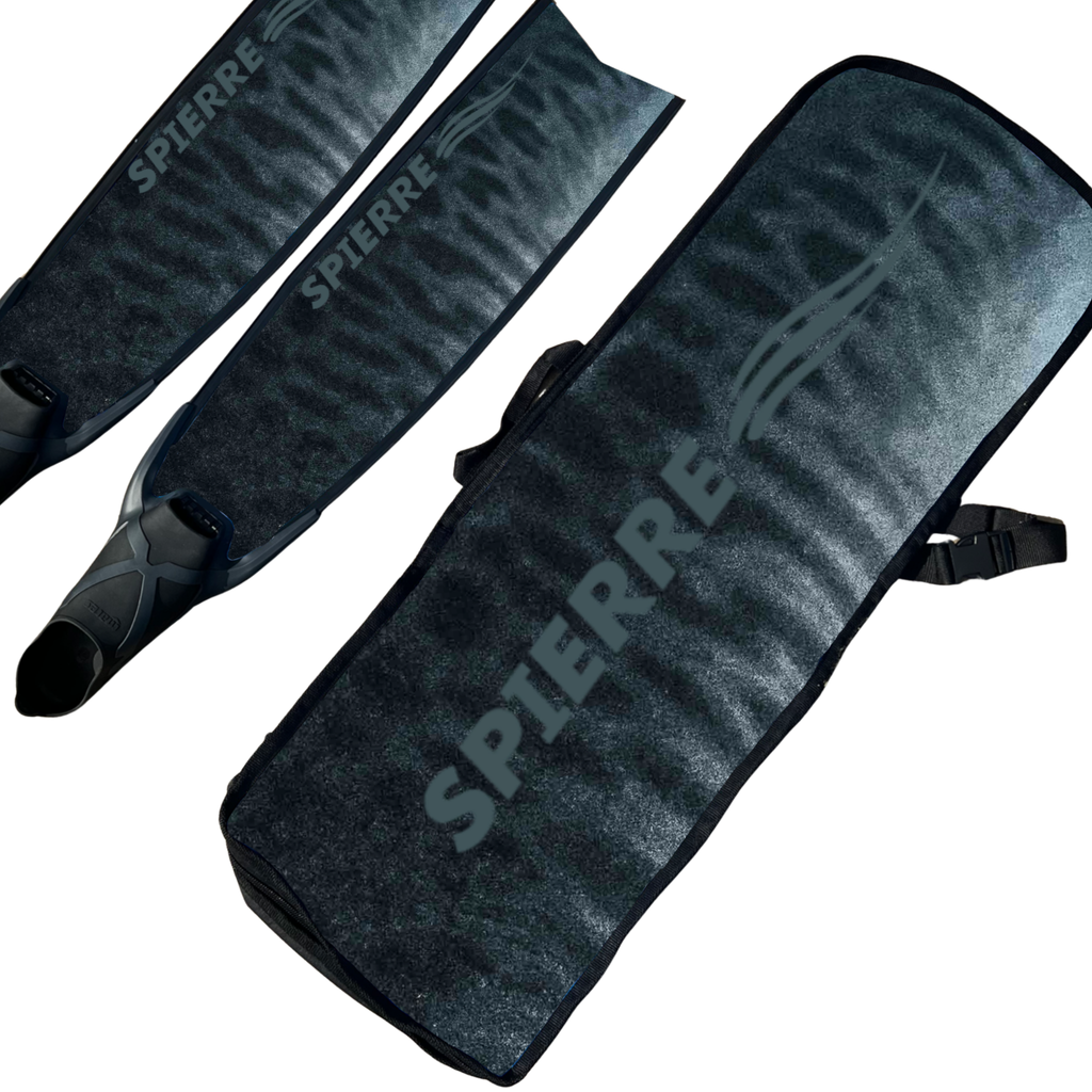 Carbon Art Tiger Shark Design Fin Blades - Apnea Range (Set/Pair)
