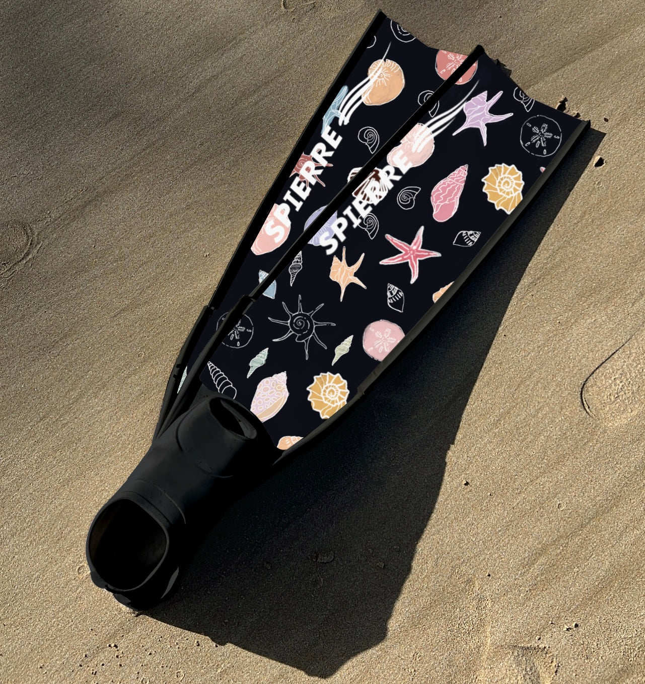 Treasures of the Sea Carbon Art Fin Blades Handcrafted for Freediving