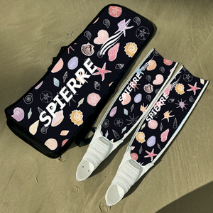 Treasures of the Sea Carbon Art Fin Blades Handcrafted for Freediving