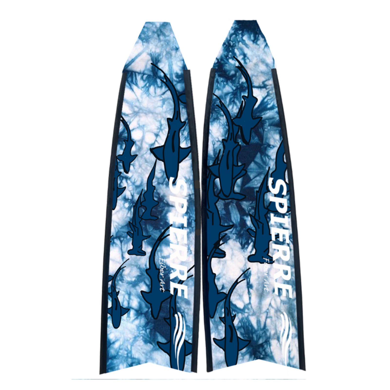 Fiber Art Shark City Fin Blades - Apnea Range (Set/Pair)