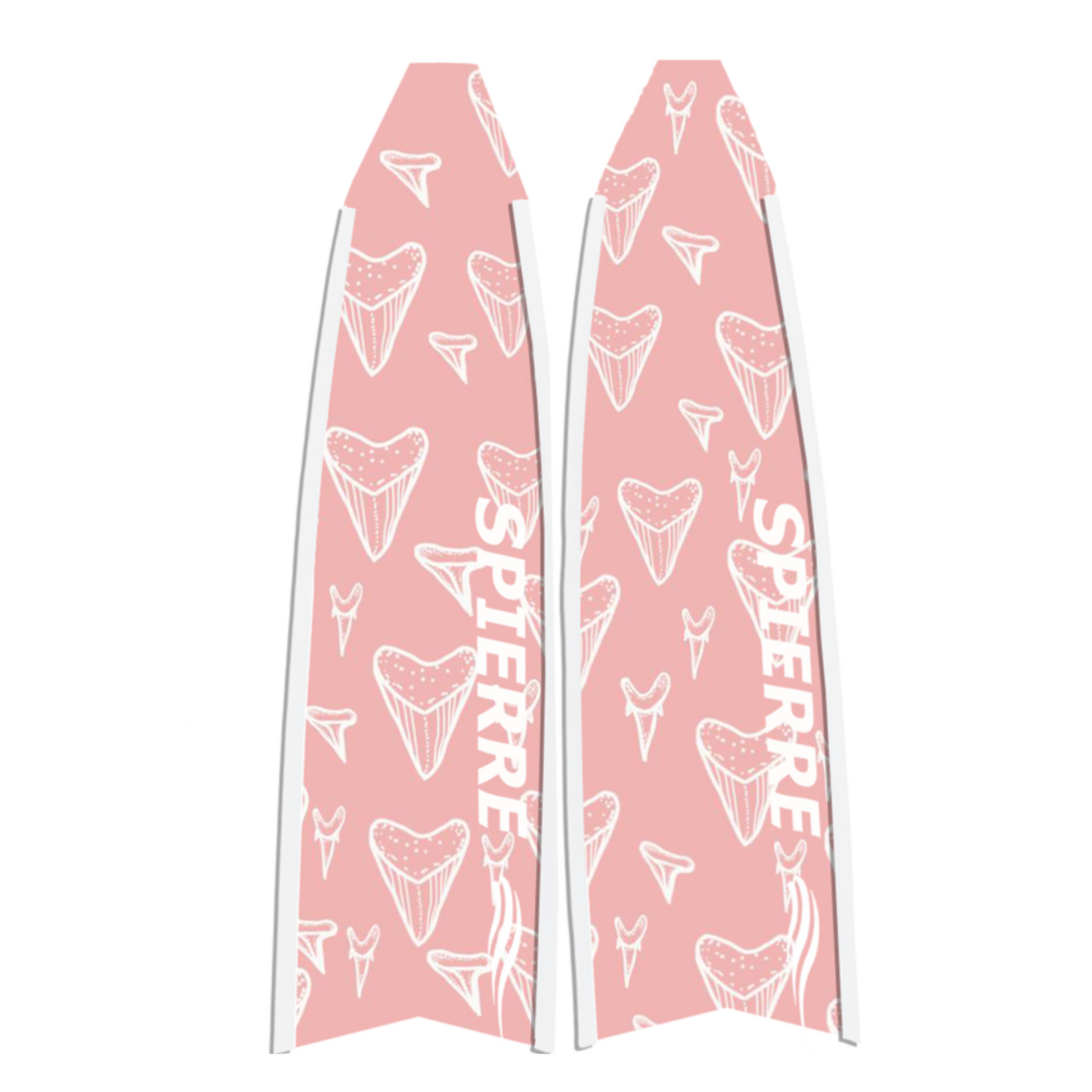 Fiber Art Pink Predator Design Fin Blades (Apnea Range)
