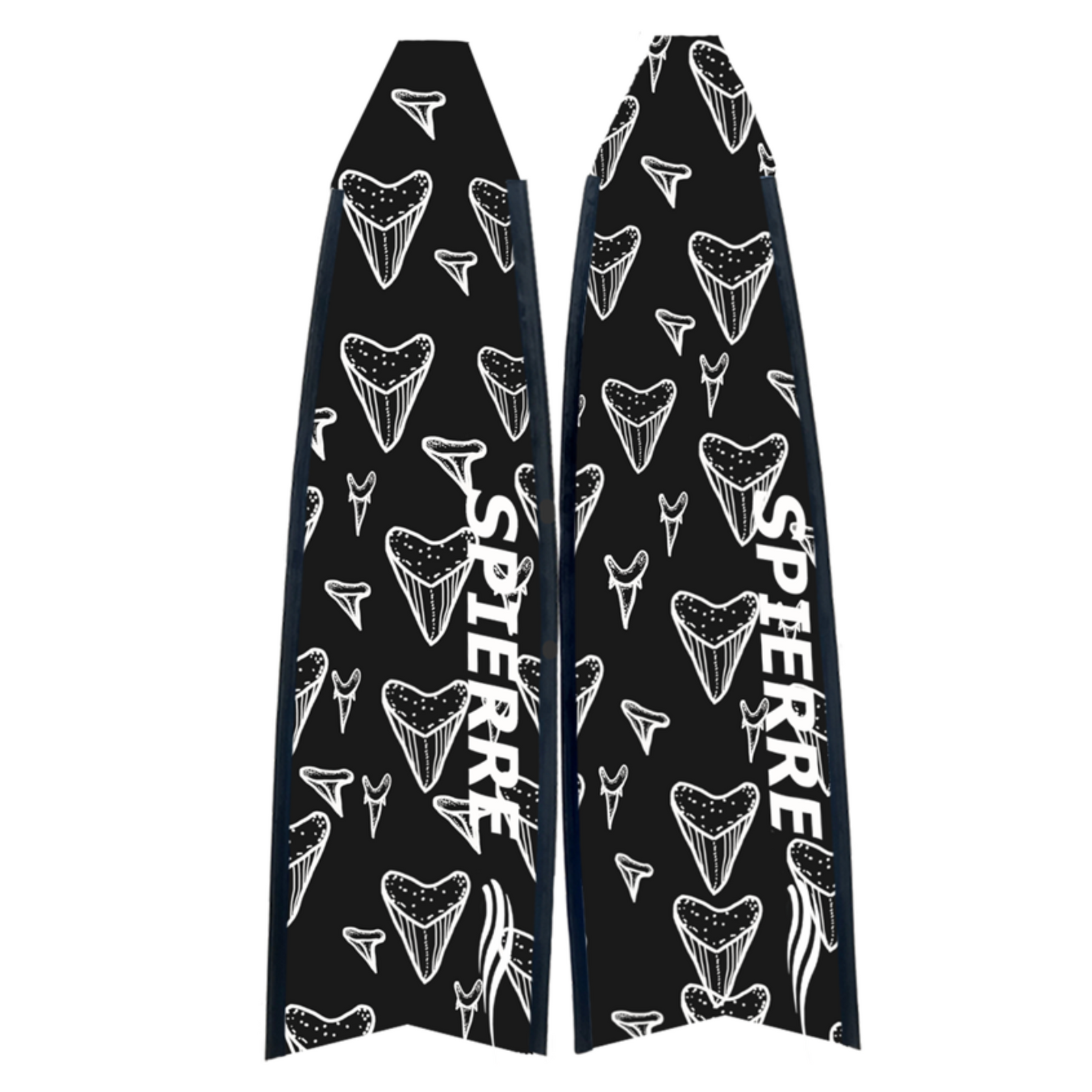 Fiber Art Dark Predator Design Fin Blades (Apnea Range)
