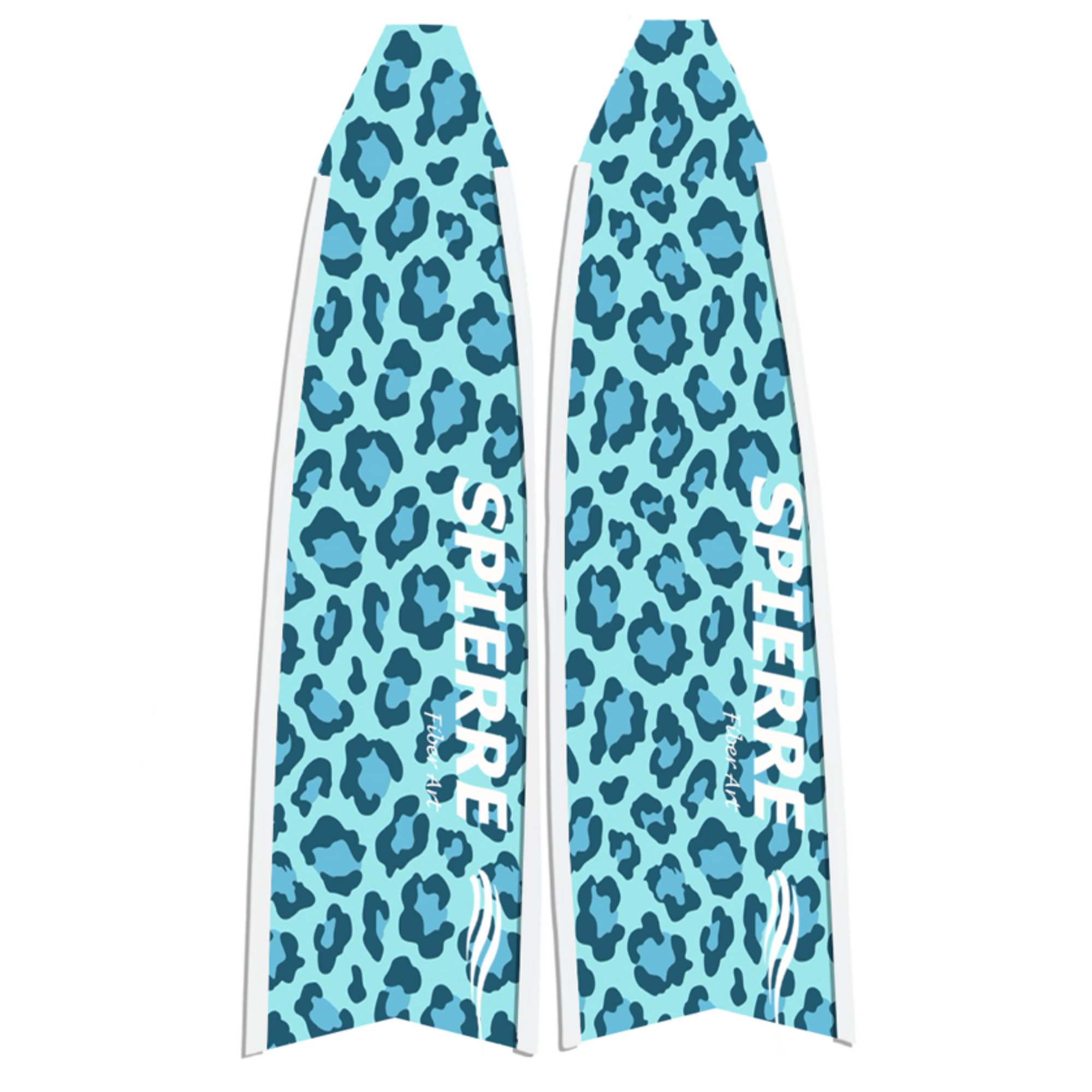 Fiber Art Blue Wild Fin Blades (Apnea Range)