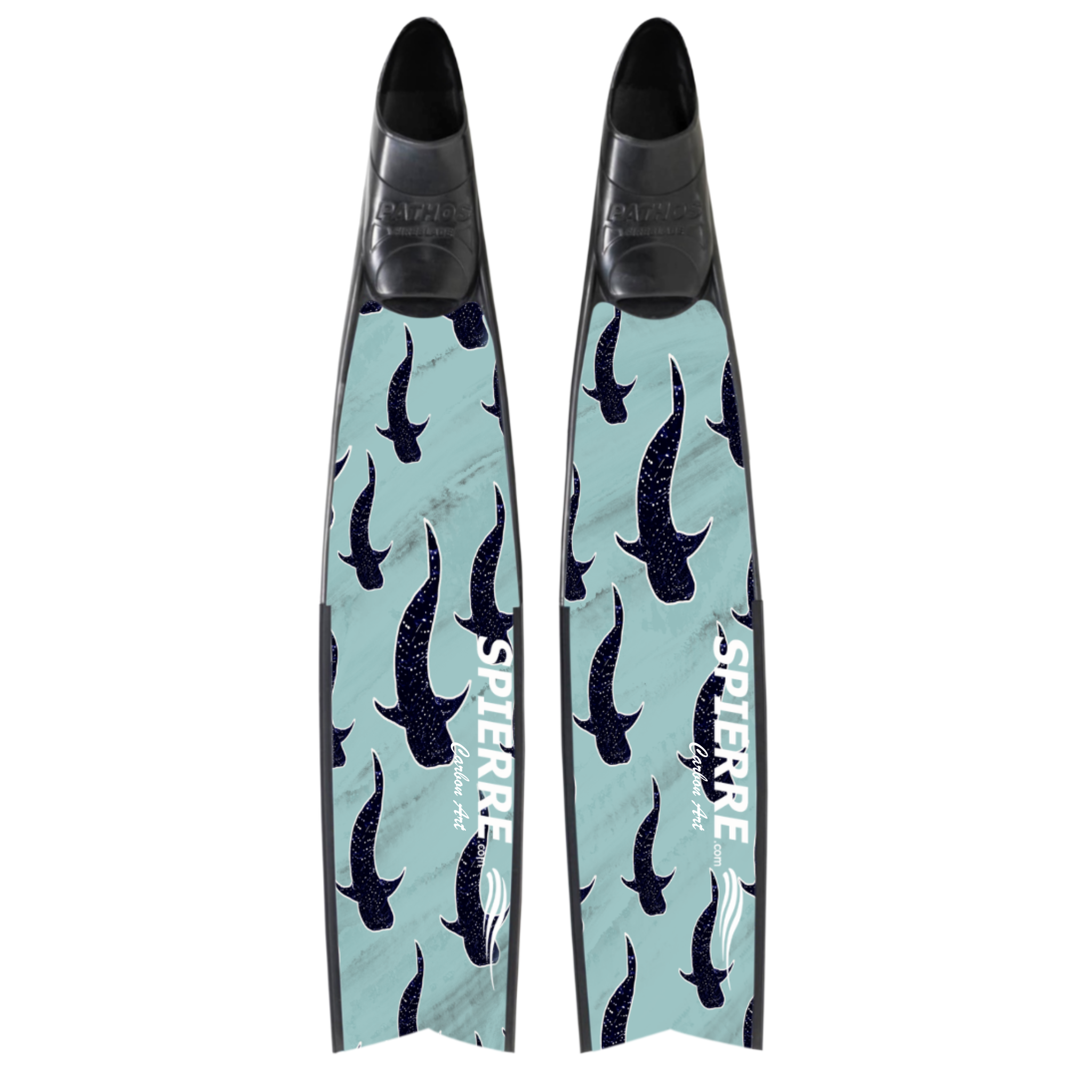 Carbon Art Whale Shark Stars Fin Blades - Apnea Range (Set/Pair)