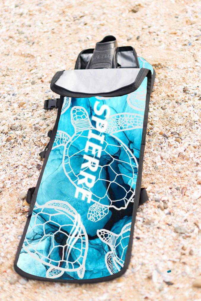 Spierre Padded Travel Fin Bag (Shorter Length) - Turtle Tides