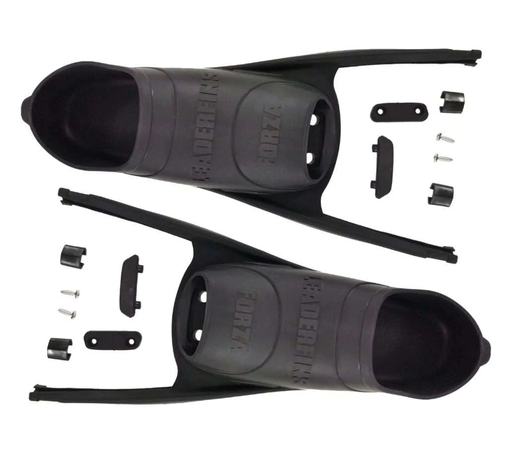 Leaderfin Forza Foot Pockets Black