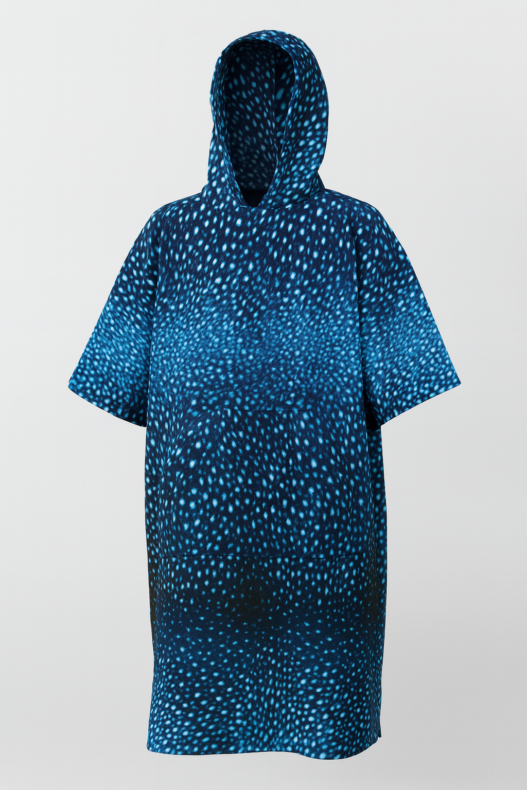 Whale Shark design poncho cover up, swimwear, dive wear, Spierre whale shark fins