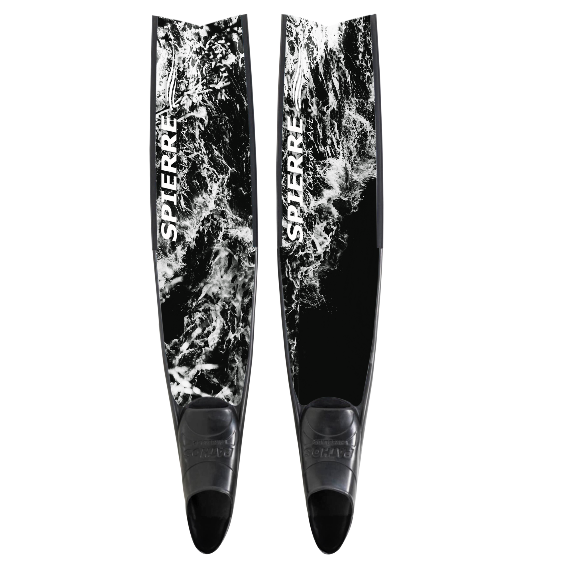 Spierre Carbon Art Black Seas Freediving Fin Blades