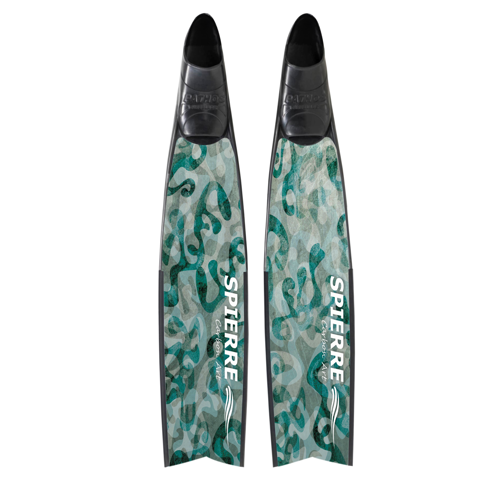 Carbon Art Blue Kelp Reef Fin Blades - Apnea Range(세트/쌍)
