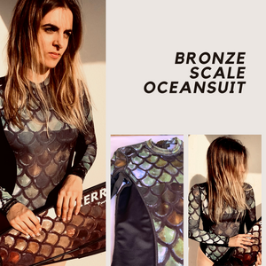 Bronze Scale Ocean Swim Suit