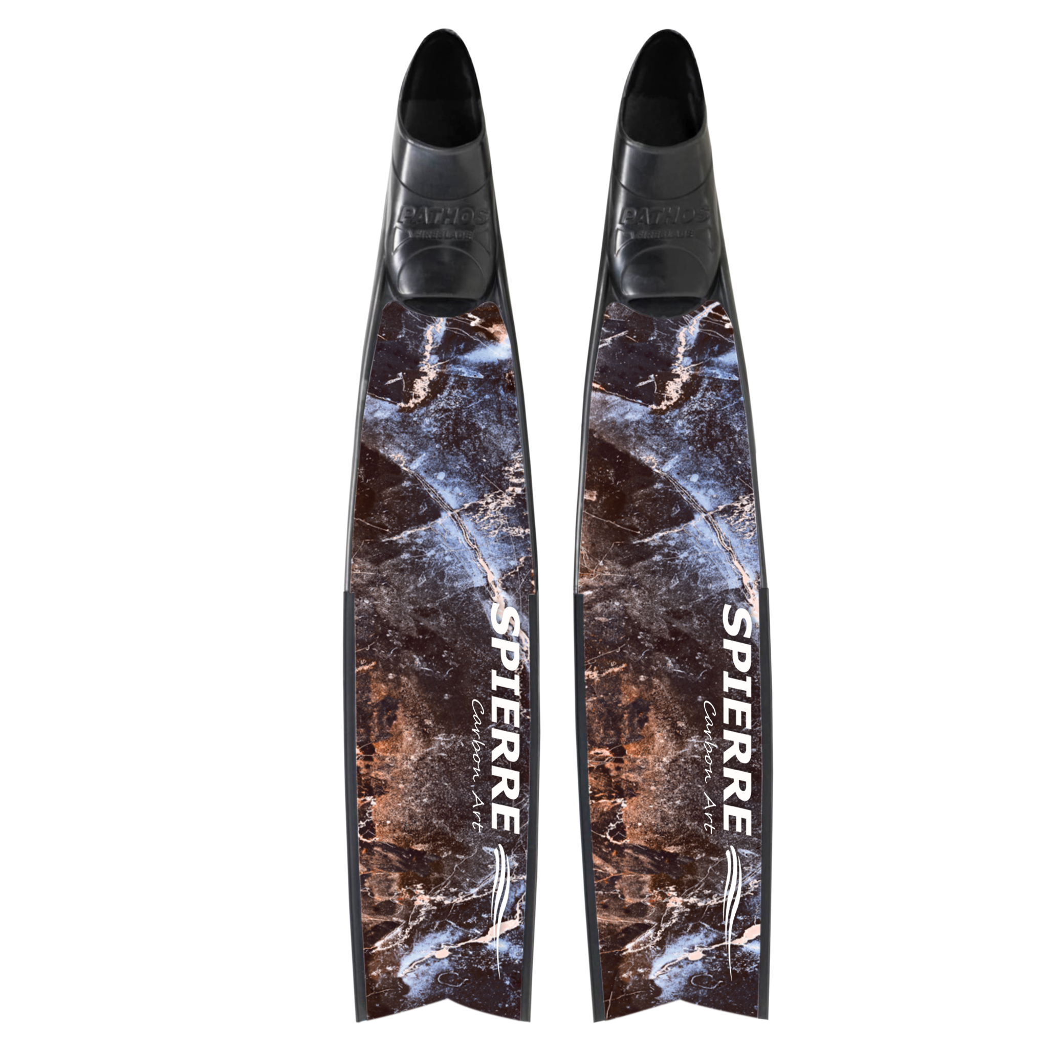 Carbon Art Dark Granite Fin Blades  - Apnea Range (Set/Pair)