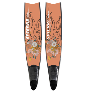 Carbon Art Floral Wander Fin Blades  - Apnea Range (Set/Pair)