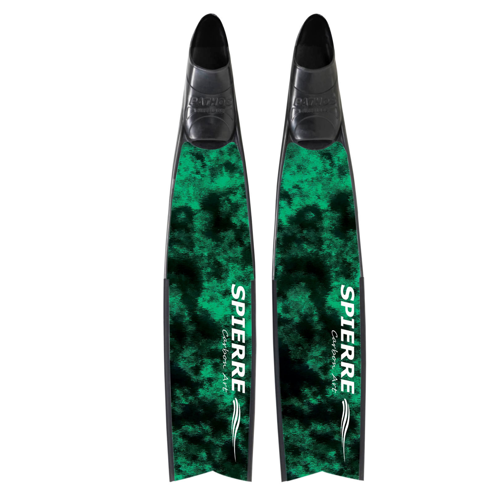 Carbon Art Green Reef Fin Blades - Apnea Range (Set/Pair)