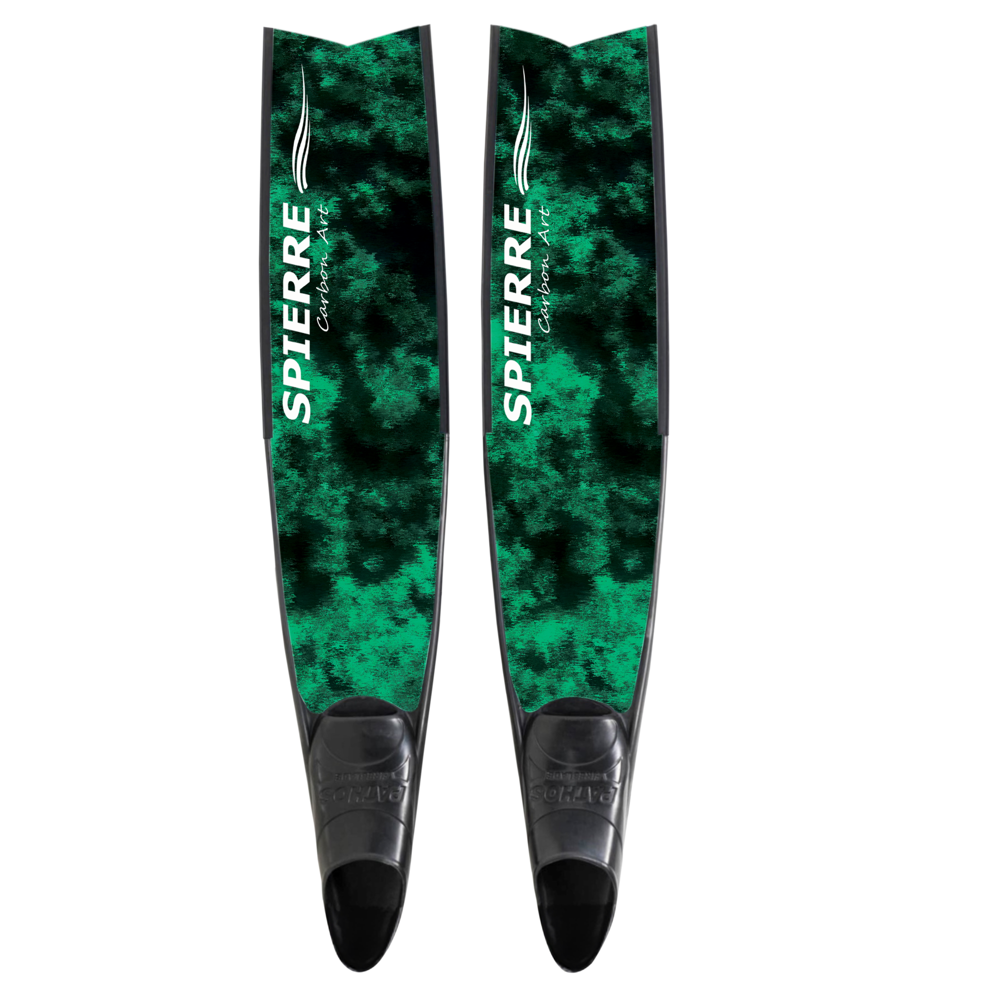 Carbon Art Green Reef Fin Blades - Apnea Range (Set/Pair)