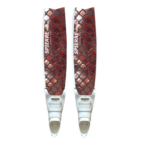 Carbon Art Rose Bronze Scale Fin Blades - Apnea Range (Set/Pair)