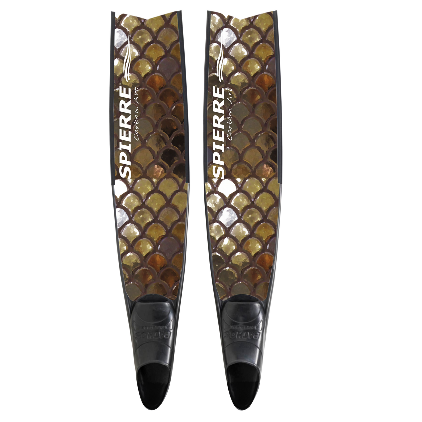 Spierre Bronze Scale Design Carbon Art Freediving Best Carbon Fiber Fin Blades